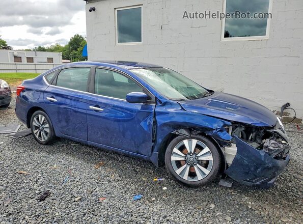 3N1AB7APXKY435901 2019 NISSAN SENTRA Blue Przód prawy