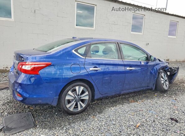 3N1AB7APXKY435901 2019 NISSAN SENTRA Blue Tył prawy
