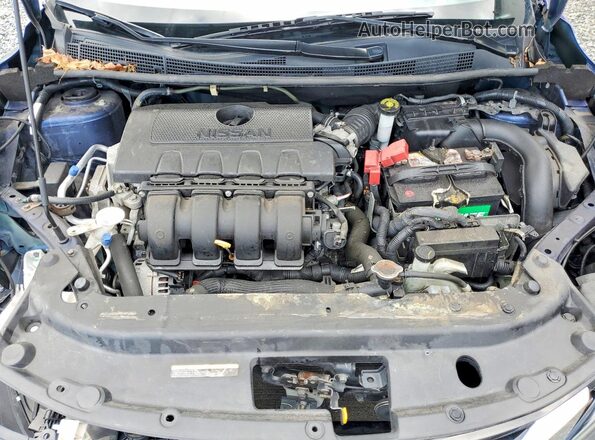 3N1AB7APXKY435901 2019 NISSAN SENTRA Blue Widok wnętrza z tyłu