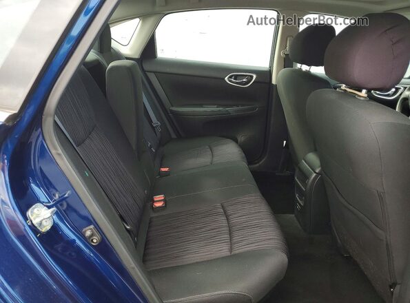 3N1AB7APXKY435901 2019 NISSAN SENTRA Blue Widok tylnych siedzeń