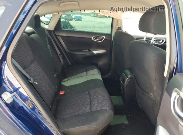 3N1AB7APXKY441584 2019 NISSAN SENTRA Blue Rear seats view