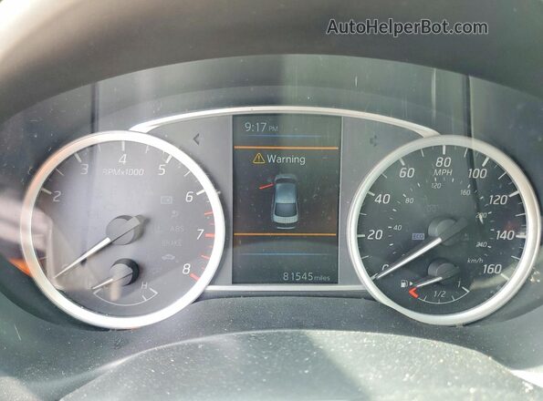 3N1AB7APXKY441584 2019 NISSAN SENTRA Blue Instrument cluster view