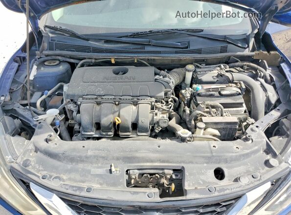 3N1AB7APXKY441584 2019 NISSAN SENTRA Blue Rear interior view