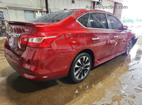 3N1AB7APXKY444968 2019 NISSAN SENTRA Красный Задняя правая четверть