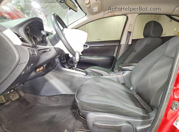 3N1AB7APXKY444968 2019 NISSAN SENTRA Красный Вид салона спереди