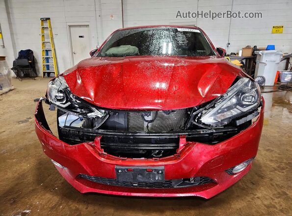 3N1AB7APXKY444968 2019 NISSAN SENTRA Красный Вид спереди