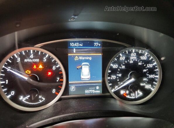 3N1AB7APXKY444968 2019 NISSAN SENTRA Красный Вид щитка приборов