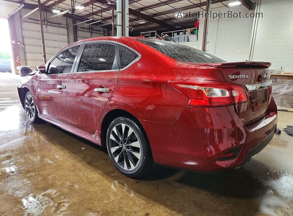 3N1AB7APXKY444968 2019 NISSAN SENTRA Красный Задняя левая четверть