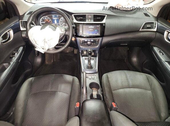 3N1AB7APXKY444968 2019 NISSAN SENTRA Красный Вид панели приборов