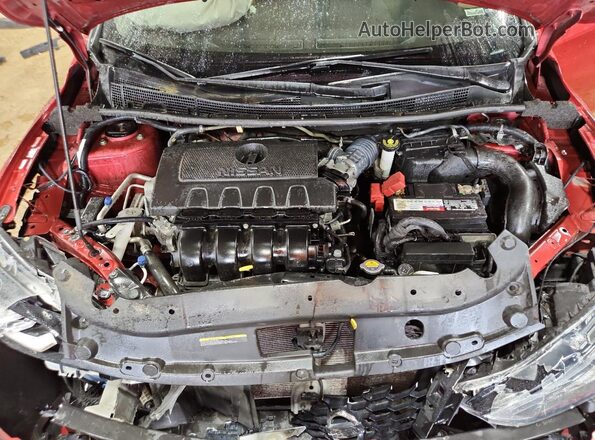3N1AB7APXKY444968 2019 NISSAN SENTRA Красный Панорамный вид салона 360°