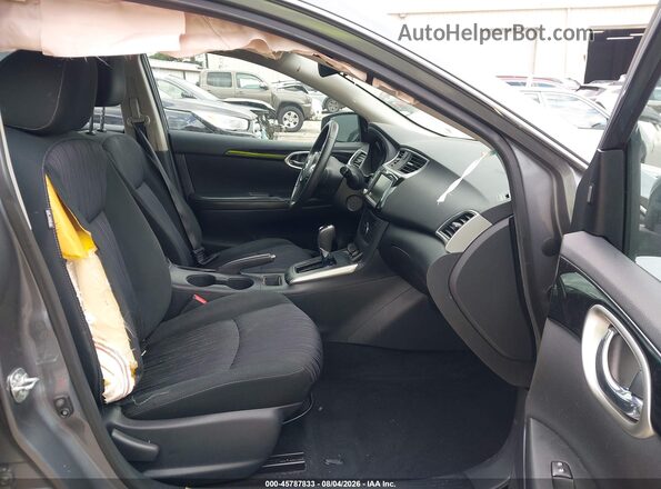 3N1AB7APXKY446350 2019 NISSAN SENTRA Gray Front interior view