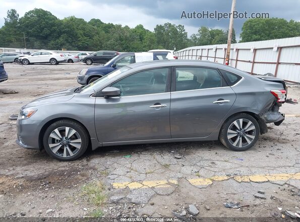 3N1AB7APXKY446350 2019 NISSAN SENTRA Gray Rear interior view