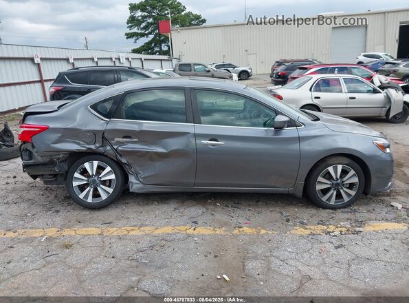 3N1AB7APXKY446350 2019 NISSAN SENTRA Gray Instrument cluster view