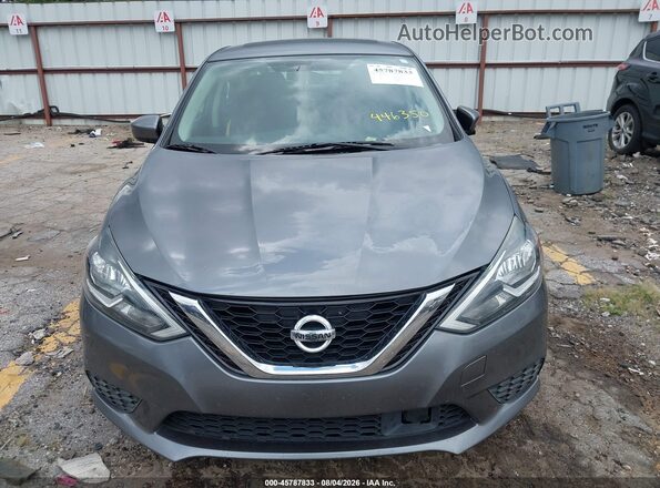 3N1AB7APXKY446350 2019 NISSAN SENTRA Gray Dashboard view