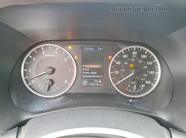 3N1AB8BV0MY211171 2021 NISSAN SENTRA Black ხელსაწყოთა პანელის ხედი