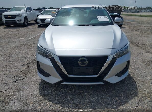 3N1AB8BV0MY295038 2021 NISSAN SENTRA Серебряный Вид щитка приборов