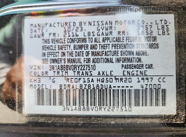 3N1AB8BV0RY227510 2024 NISSAN SENTRA Black Vista del compartimento del motor