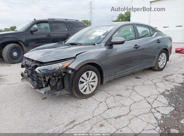 3N1AB8BV0SY277863 2025 NISSAN SENTRA Gray Առջևի ձախ երեք քառորդ տեսարան