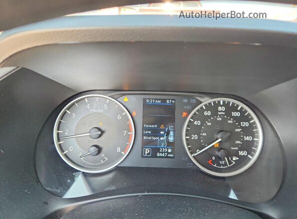 3N1AB8BV1SY359293 2025 NISSAN SENTRA White Instrument cluster view