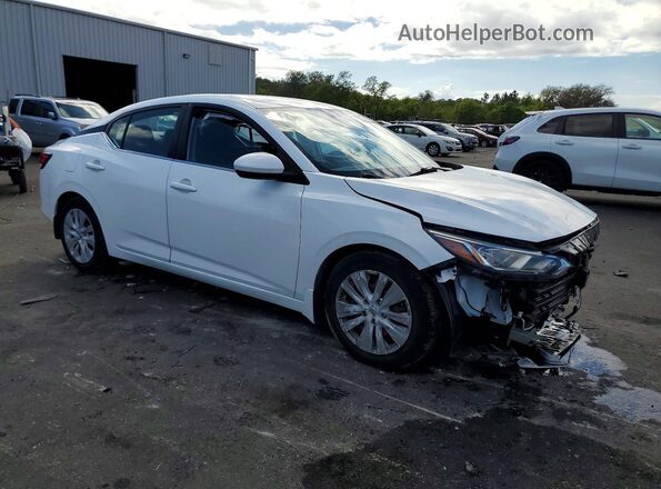 3N1AB8BV2LY269152 2020 NISSAN SENTRA Белый Передняя правая четверть