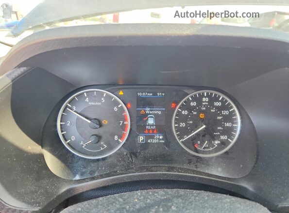 3N1AB8BV2MY303317 2021 NISSAN SENTRA Black Instrument cluster view