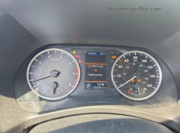 3N1AB8BV2PY258075 2023 NISSAN SENTRA Silver Вид щитка приладів