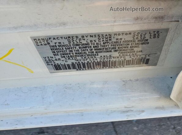 3N1AB8BV2RY364643 2024 NISSAN SENTRA White Engine compartment view
