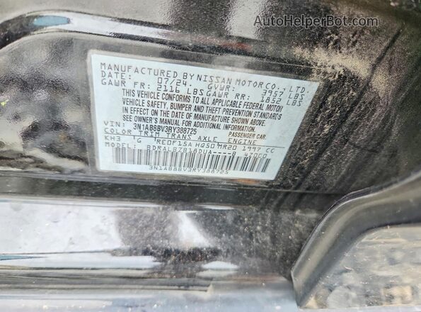 3N1AB8BV3RY388725 2024 NISSAN SENTRA Black Շարժիչի բաժամունքի տեսք