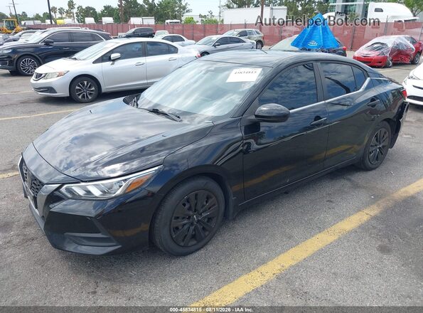 3N1AB8BV4MY212372 2021 NISSAN SENTRA Black Vista tres cuartos delantera izquierda