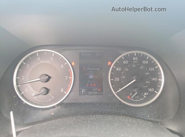 3N1AB8BV4MY284334 2021 NISSAN SENTRA Угольный Вид щитка приборов