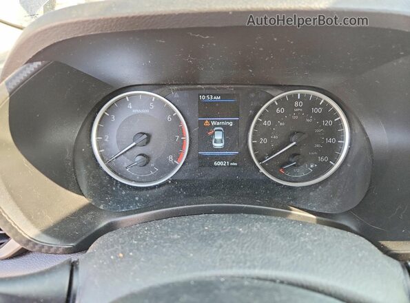 3N1AB8BV4MY304355 2021 NISSAN SENTRA Серебряный Вид щитка приборов