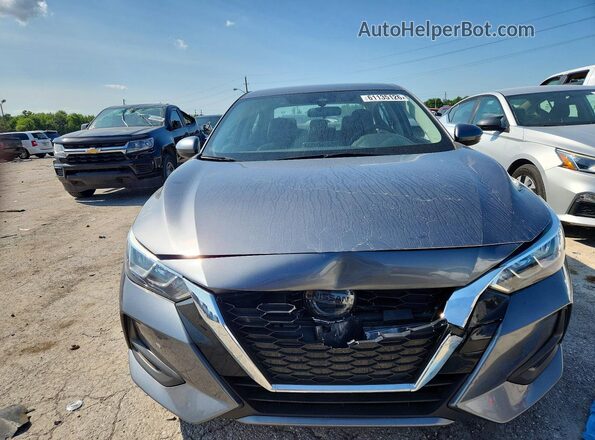 3N1AB8BV4MY304355 2021 NISSAN SENTRA Серебряный Вид спереди