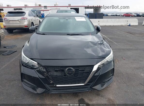 3N1AB8BV5LY219703 2020 NISSAN SENTRA Black ხელსაწყოთა პანელის ხედი