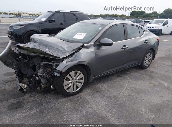 3N1AB8BV6MY228802 2021 NISSAN SENTRA Gray Przód lewy