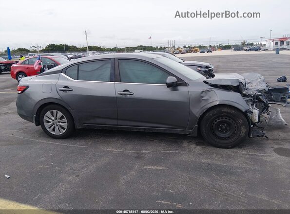 3N1AB8BV6MY228802 2021 NISSAN SENTRA Gray Widok zestawu wskaźników