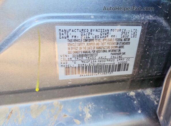 3N1AB8BV6RY282737 2024 NISSAN SENTRA Gray Engine compartment view