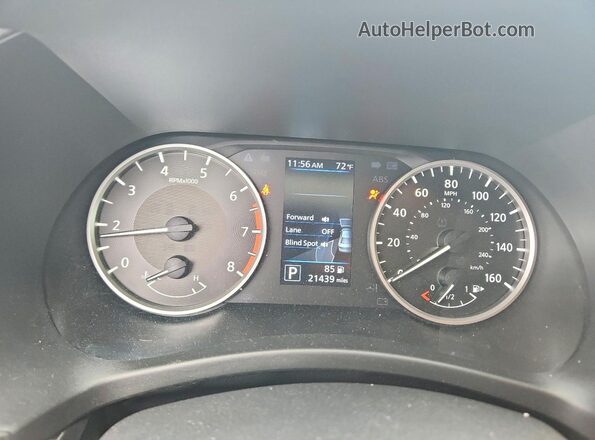 3N1AB8BV6SY214735 2025 NISSAN SENTRA White Widok zestawu wskaźników