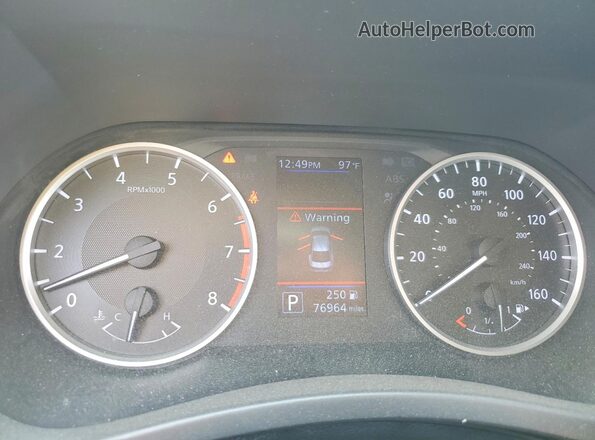 3N1AB8BV7MY268838 2021 NISSAN SENTRA Gray Widok zestawu wskaźników