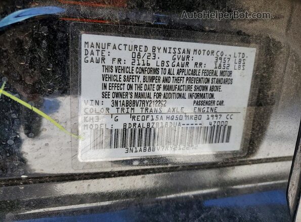 3N1AB8BV7RY212292 2024 NISSAN SENTRA Black Engine compartment view