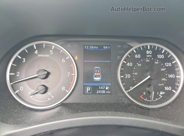 3N1AB8BV7SY343390 2025 NISSAN SENTRA White Instrument cluster view