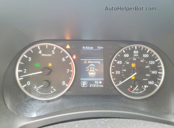 3N1AB8BV7SY363381 2025 NISSAN SENTRA White Вид щитка приладів
