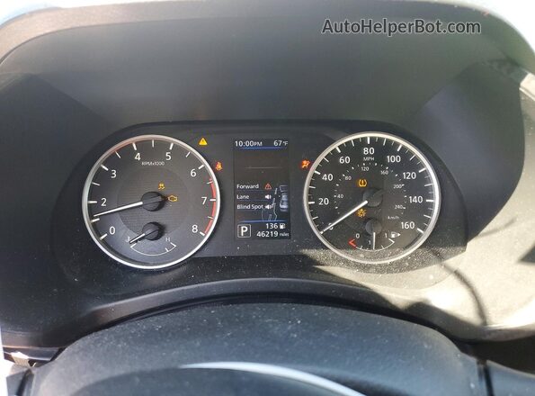 3N1AB8BV8MY259503 2021 NISSAN SENTRA Gray Widok zestawu wskaźników
