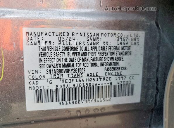 3N1AB8BV9RY361562 2024 NISSAN SENTRA Gray Вид підкапотного простору