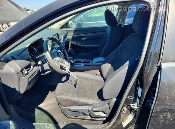 3N1AB8BVXMY211288 2021 NISSAN SENTRA Black Widok wnętrza z przodu