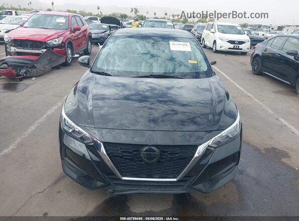 3N1AB8BVXPY307040 2023 NISSAN SENTRA Black Widok wnętrza z tyłu