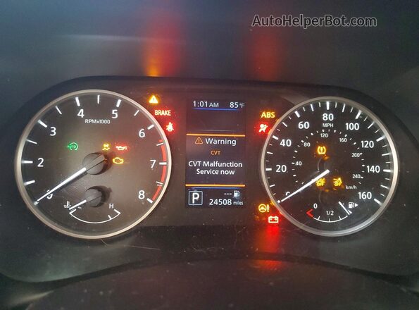 3N1AB8BVXRY263981 2024 NISSAN SENTRA Серый Вид щитка приборов