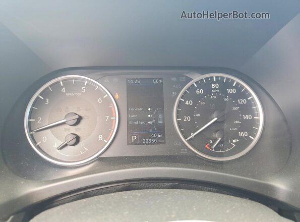 3N1AB8BVXSY261783 2025 NISSAN SENTRA White Вид щитка приладів
