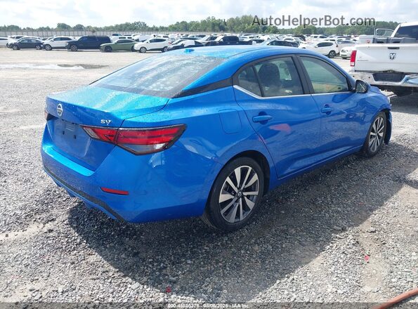 3N1AB8CV0LY289219 2020 NISSAN SENTRA Синий Задняя правая четверть