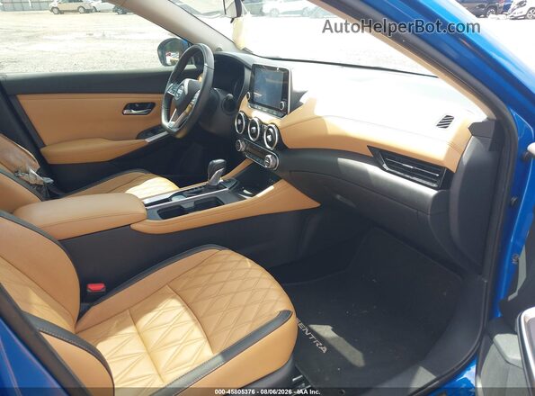3N1AB8CV0LY289219 2020 NISSAN SENTRA Синий Вид салона спереди
