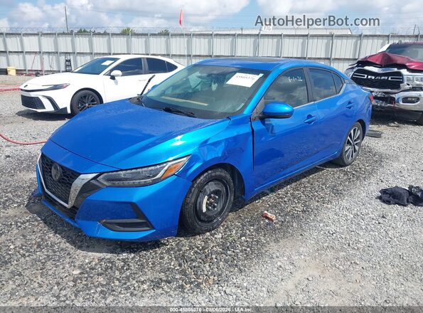 3N1AB8CV0LY289219 2020 NISSAN SENTRA Синий Передняя левая четверть